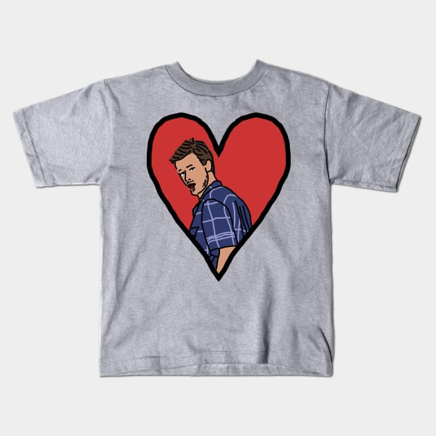 Valentine for a Distracted Boyfriend Kids T-Shirt by ellenhenryart